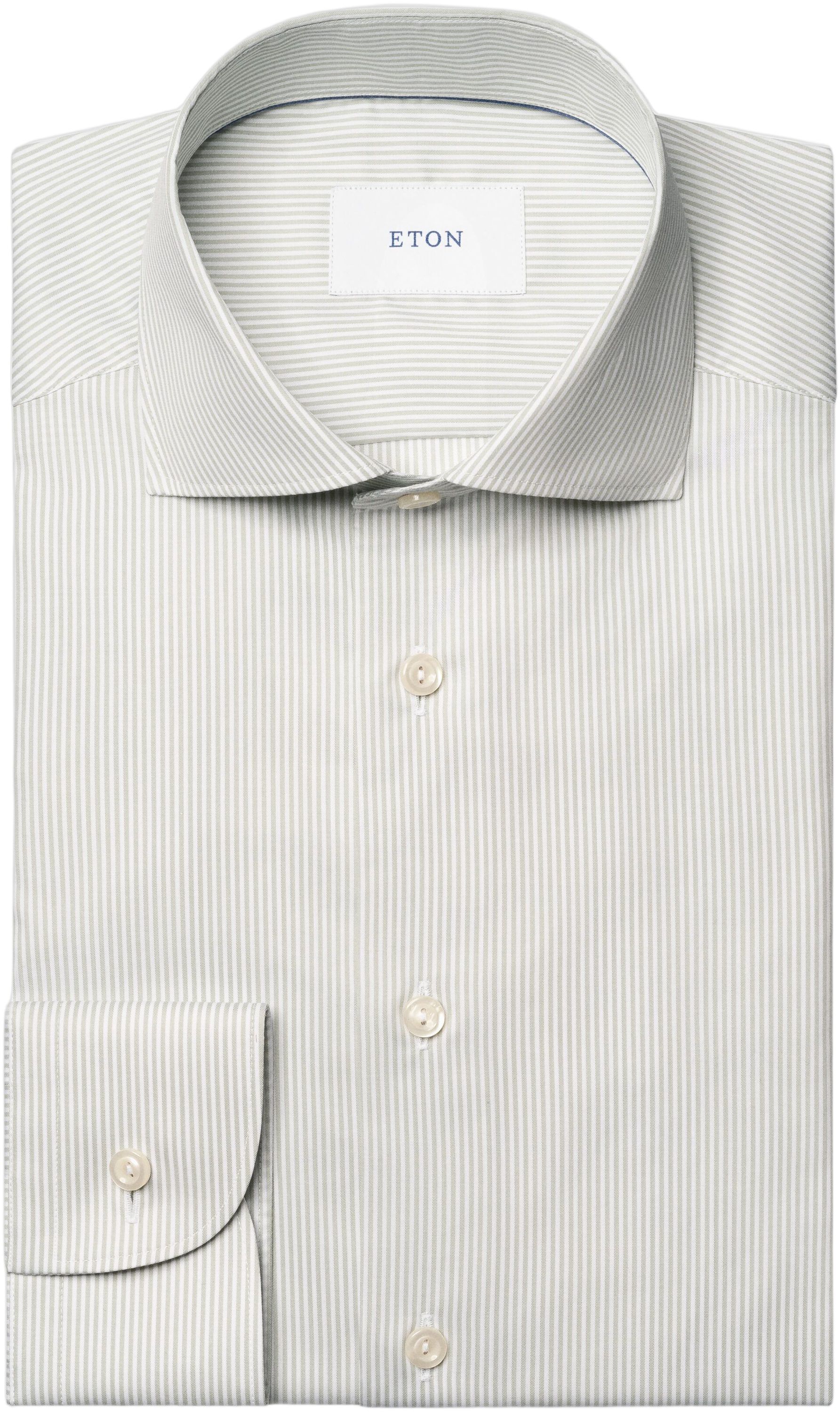 Slim Fit Striped Melange Twill Shirt