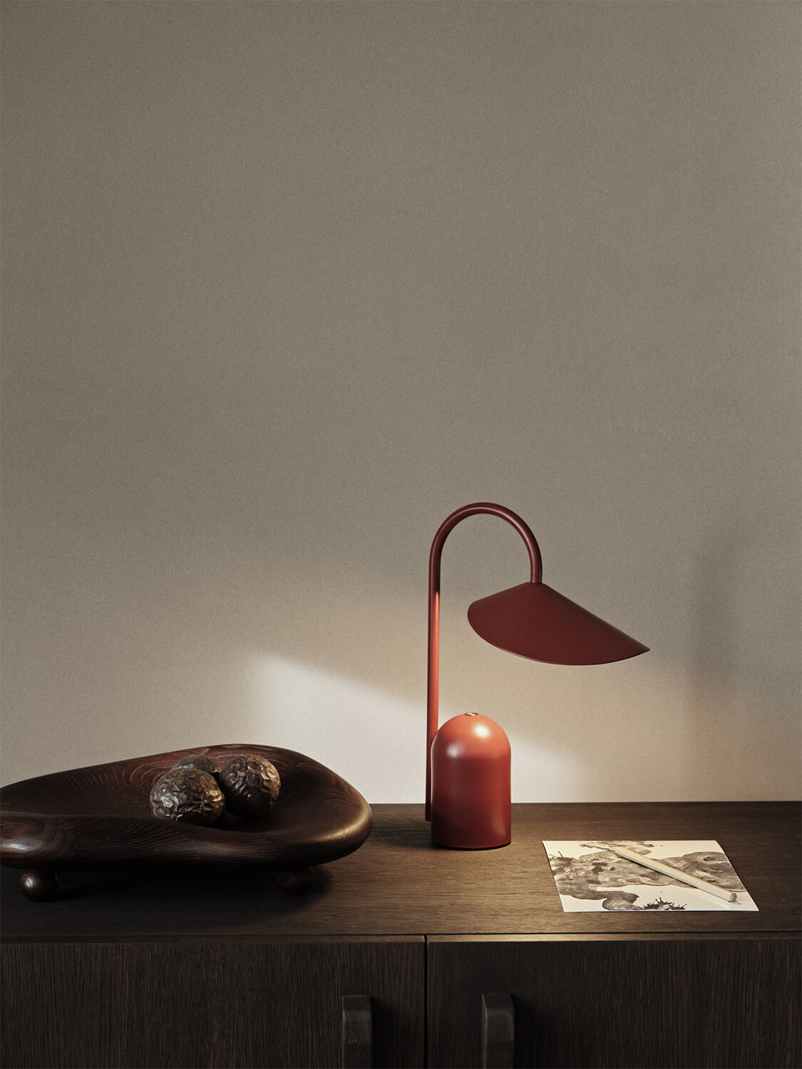 Arum Portable Lamp - Oxide Red