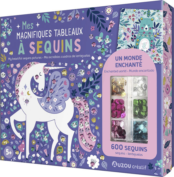 Auzou - Aktivitetssæt - Kunst med pailletter