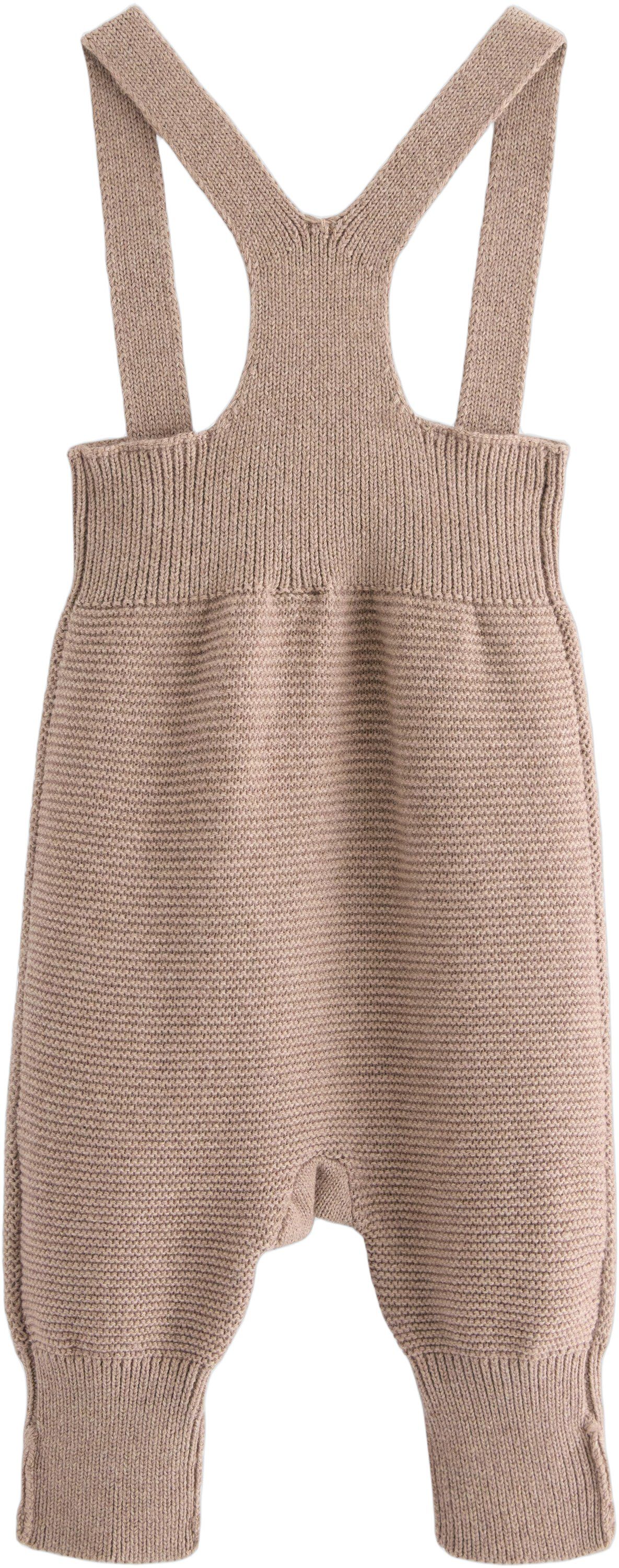 Strikkede sm&aelig;kbukser i bl&oslash;d og elas