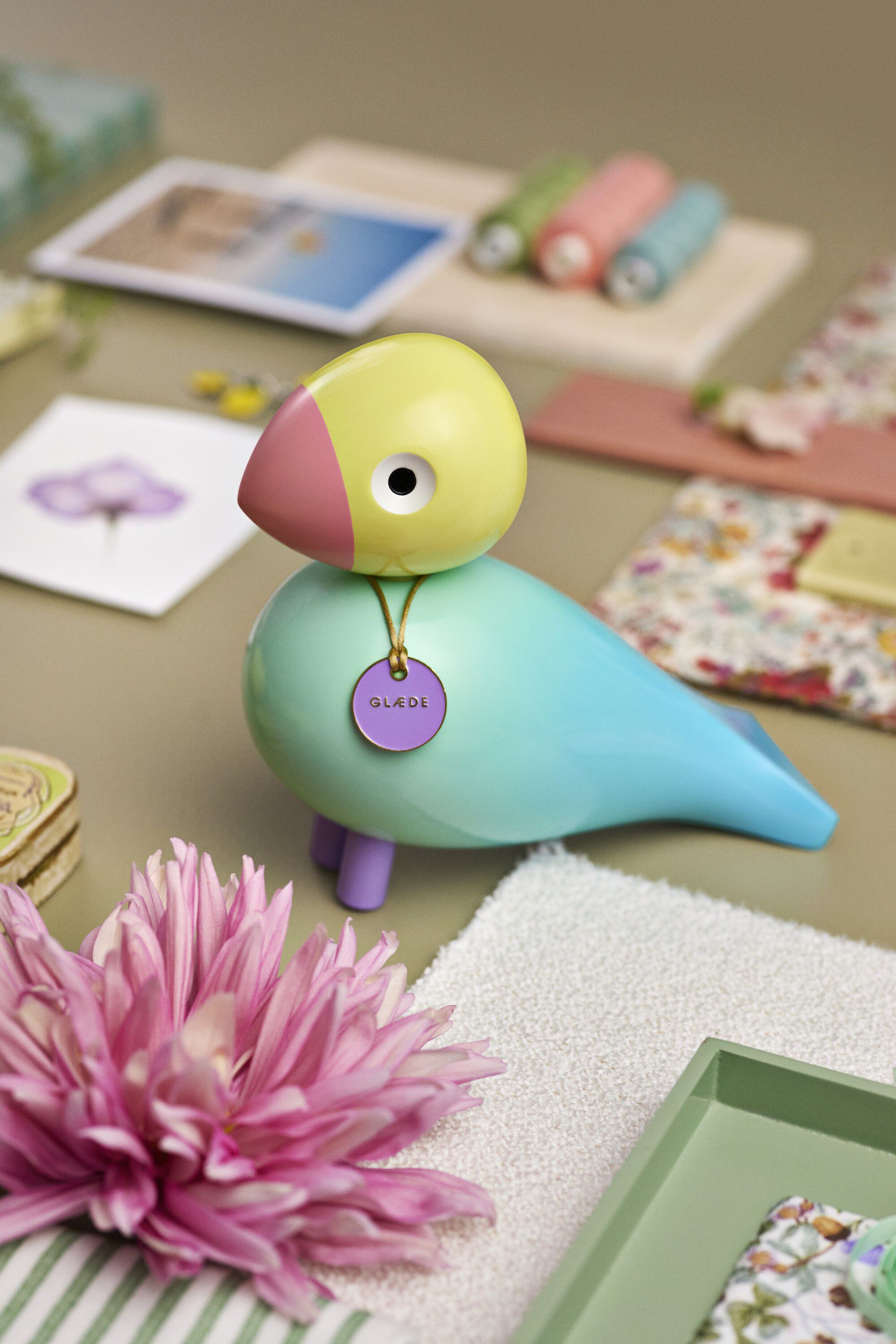 Story Bird Joy H15. 5 cm aqua