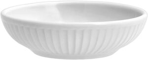 Bolle liten Plissé 9 x 2,5 cm Hvit