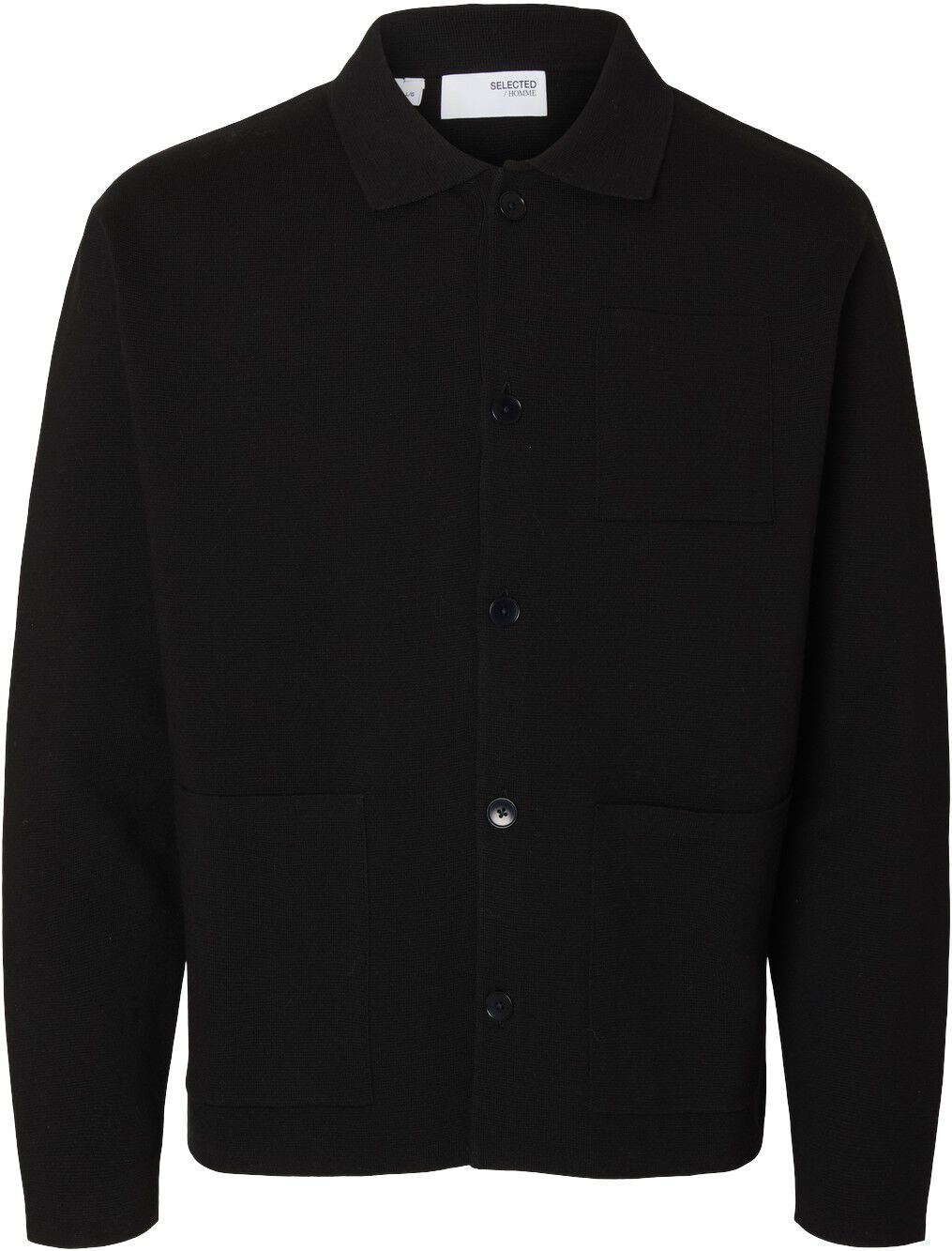 Slhmike Light Relaxed Polo Cardigan Noos