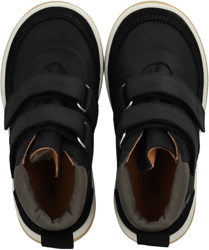 High-top TEX-sneaker i l&aelig;der