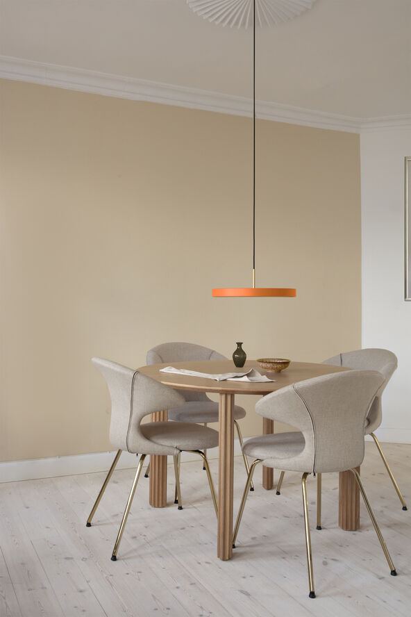 Asteria nuance orange Ø 43 x 14 cm, 2. 7m cordset