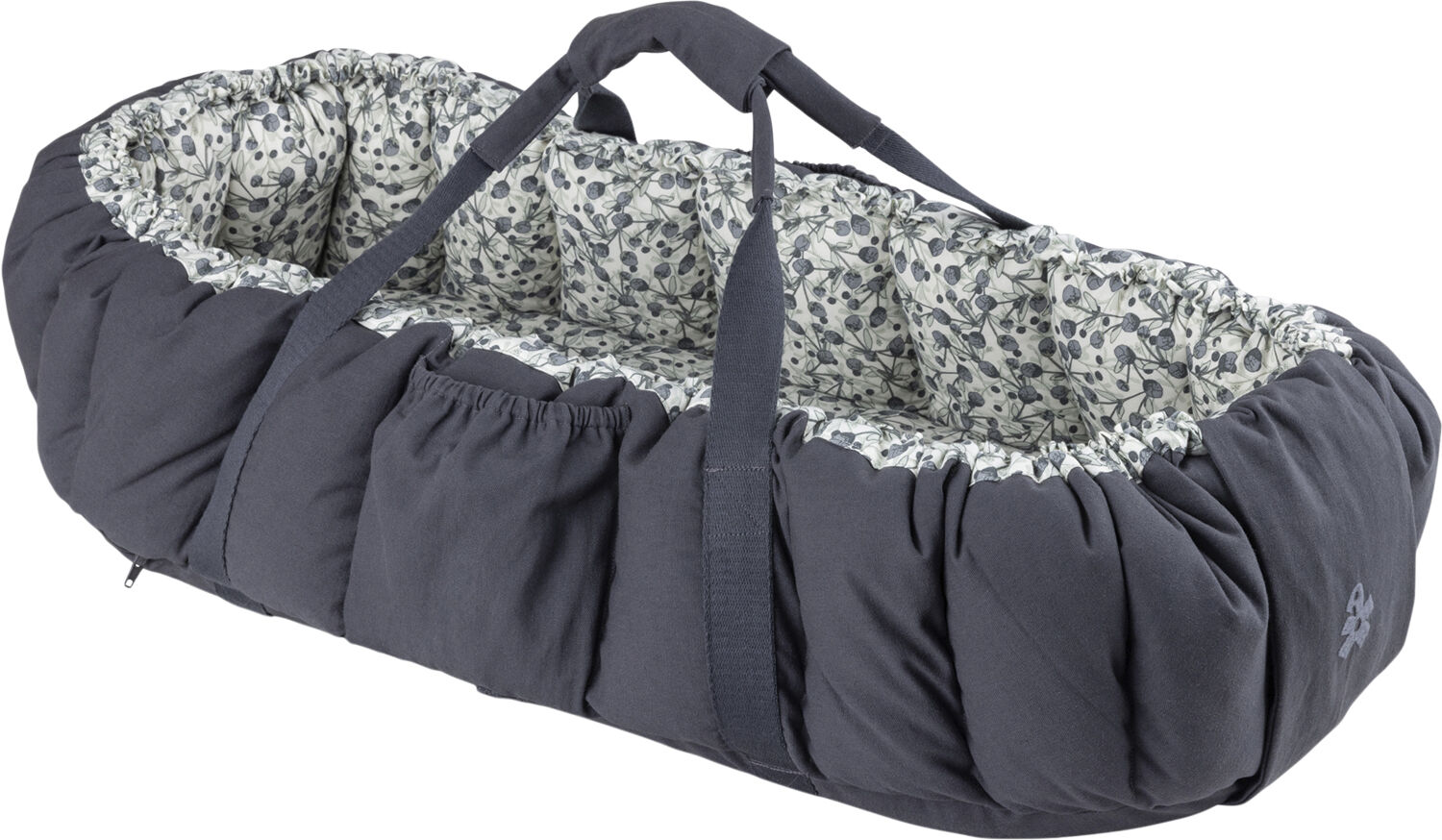 Sebra 3-i-1 Babynest, blue olive