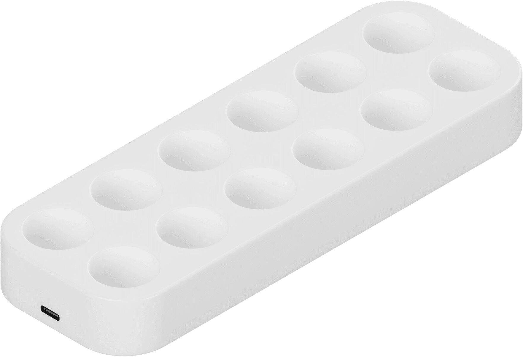 LED rechargeable base, Taper, 12, USB-C, White, 18,5x 6,5cm