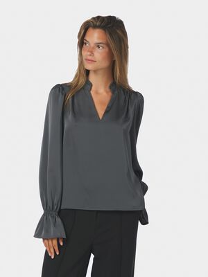 Amara Drapy Satin Blouse