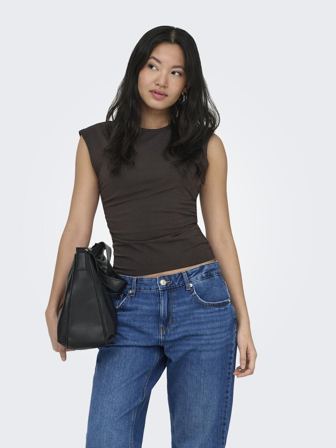 Onlmira Capsl Ruching Top Jrs Noos