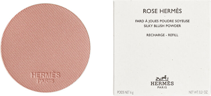 Rose Hermès, silky blush powder refill, Rose Ambré