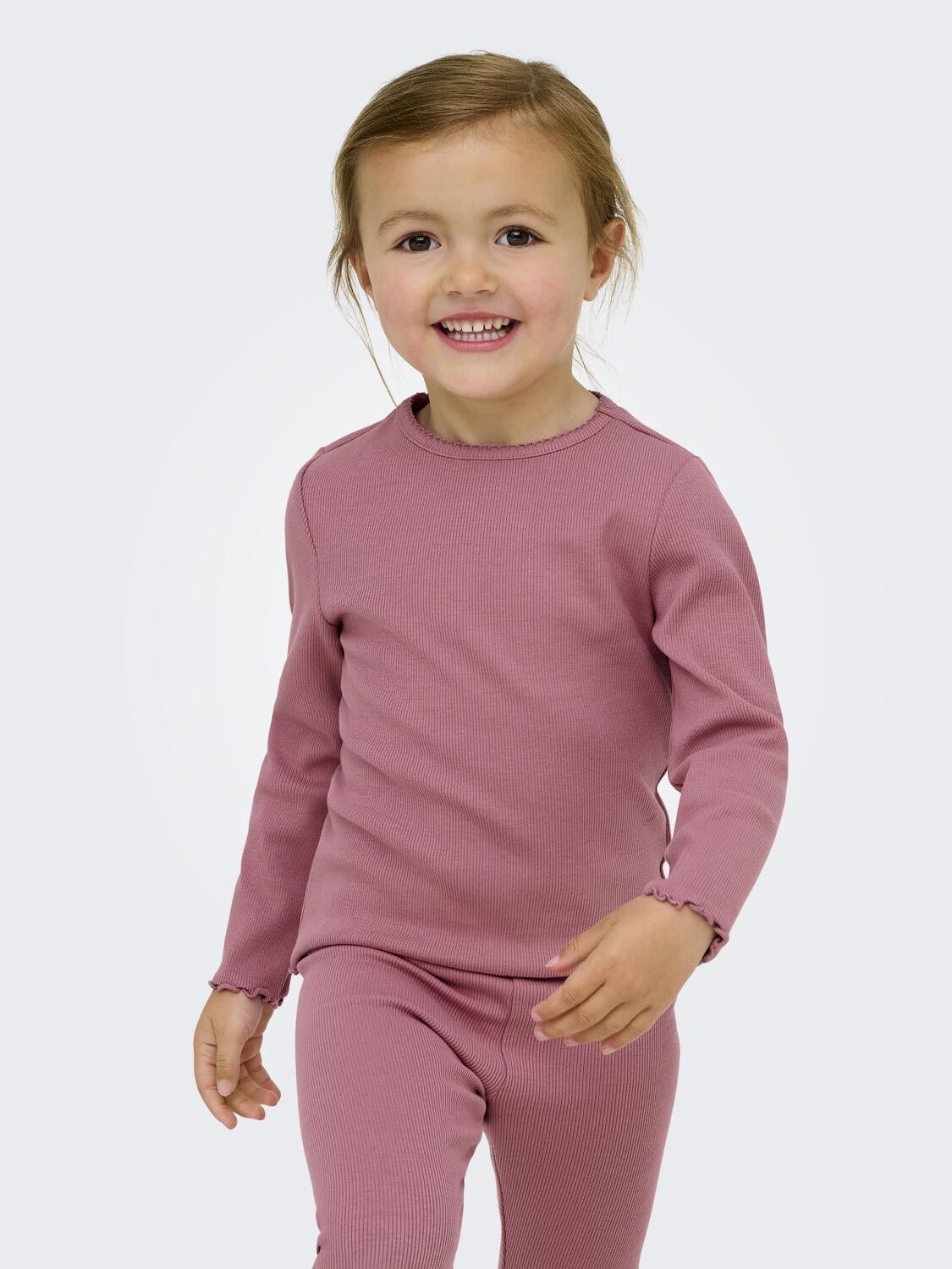 Kmgtrinny Sld Ls Oneck Top Jrs Noos