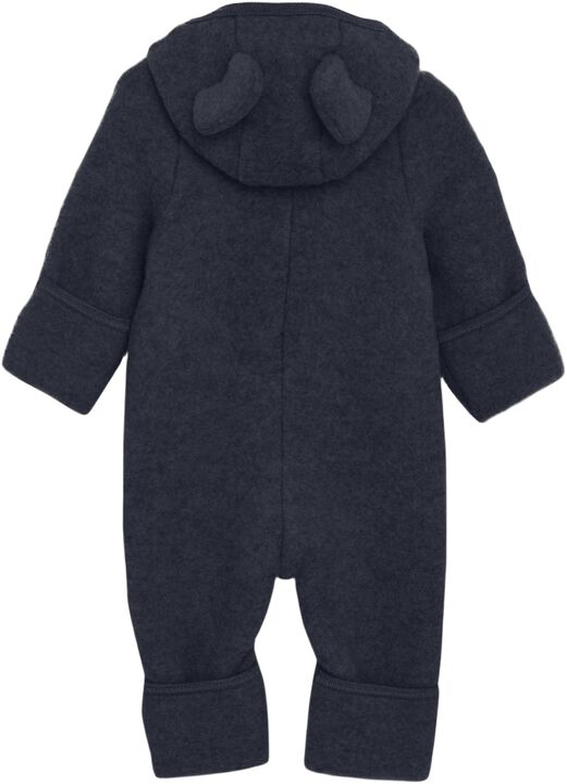 Pram Suit Ears Wool Fleece