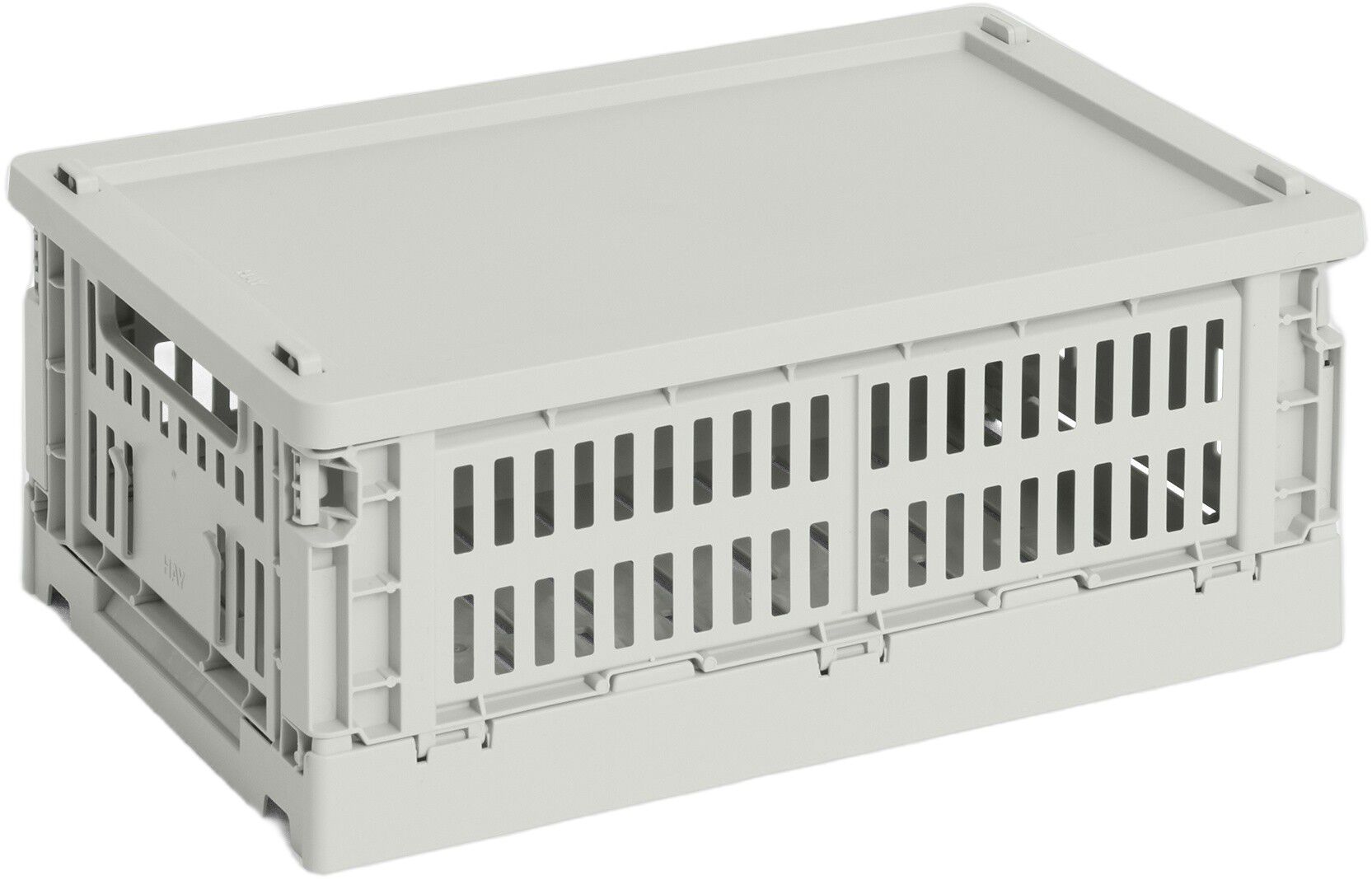 HAY Colour Crate Lid Plastic-Small-Grey