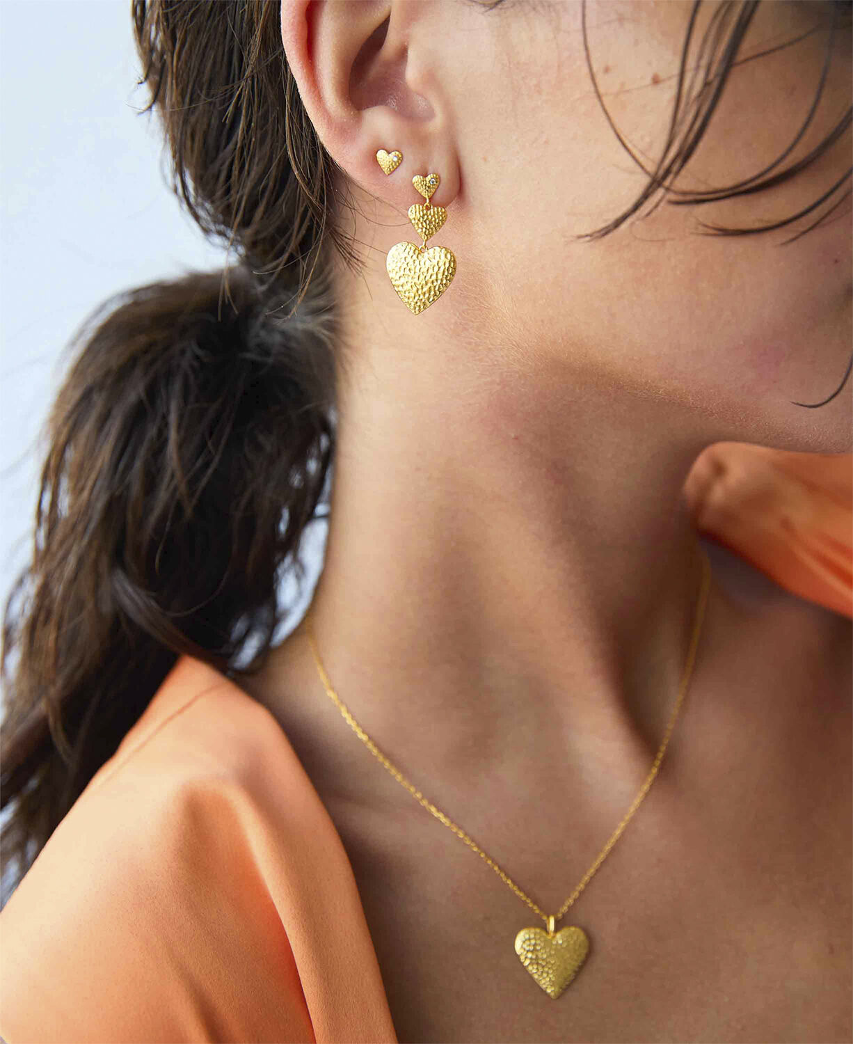 Trippe heart &oslash;reringe