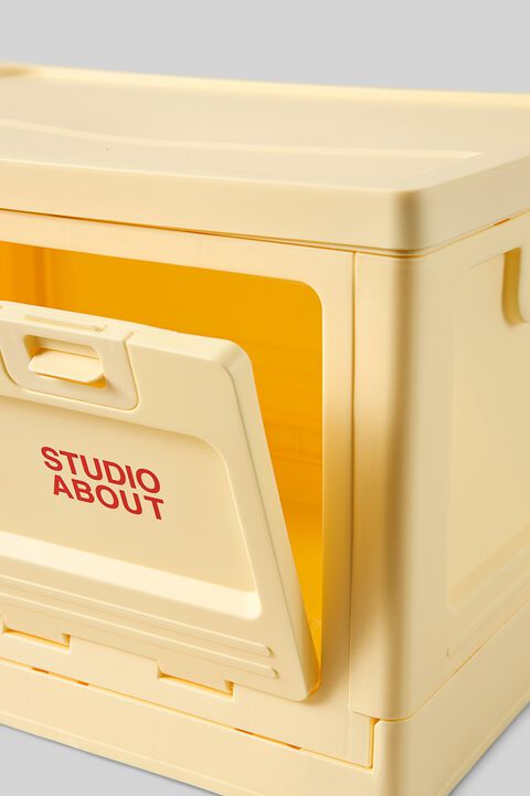 BOX, LARGE, LIGHT YELLOW