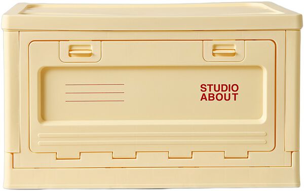 BOX, LARGE, LIGHT YELLOW