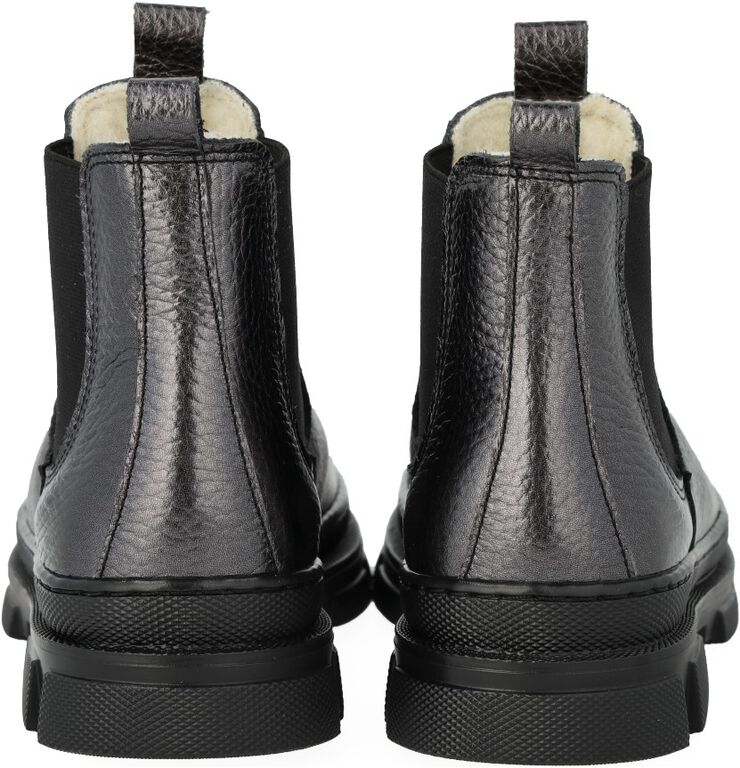 Chelsea støvle med elastik og uldfo