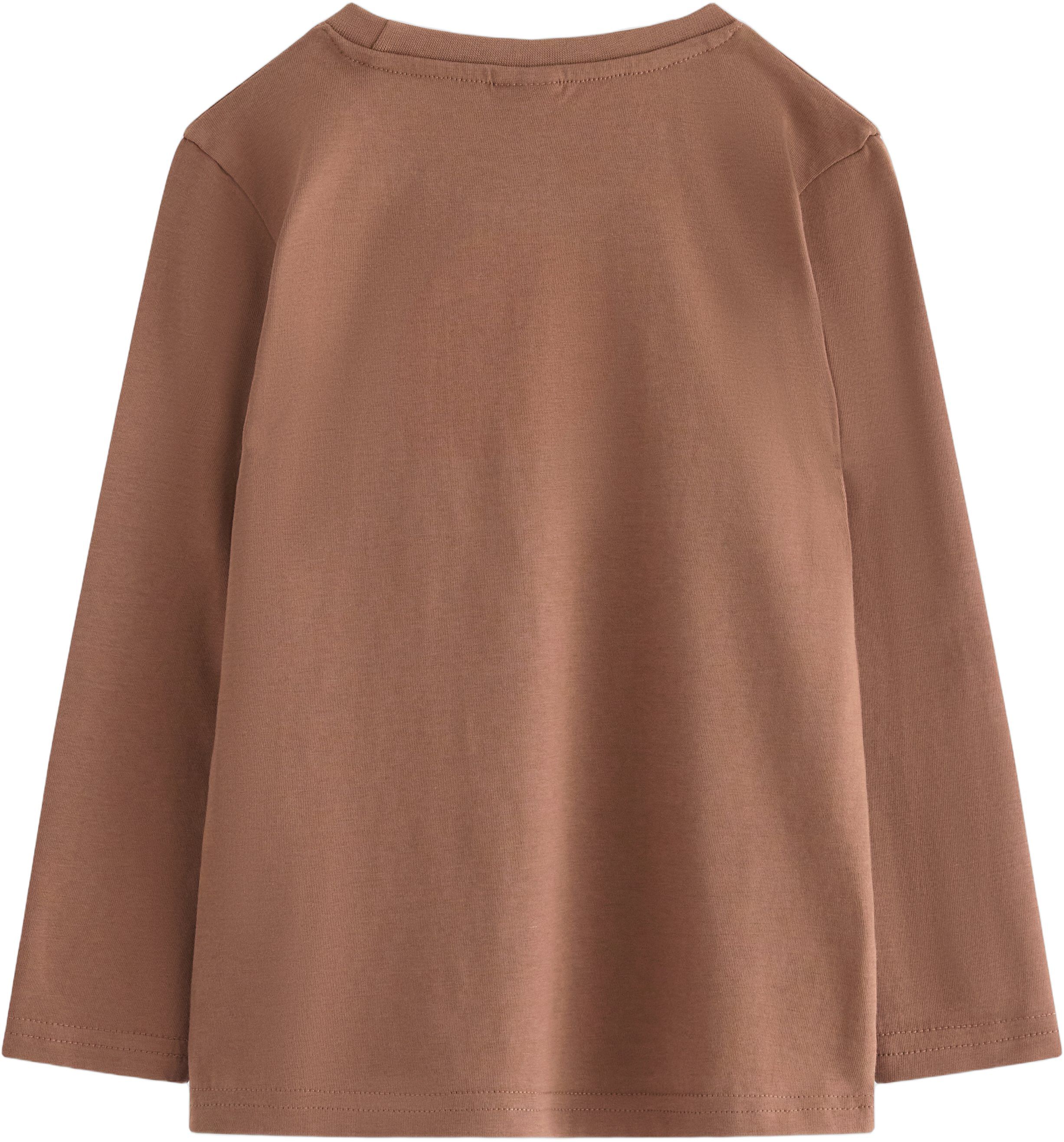 L&aring;ng&auml;rmad trik&aring;topp med renmotiv p&aring;