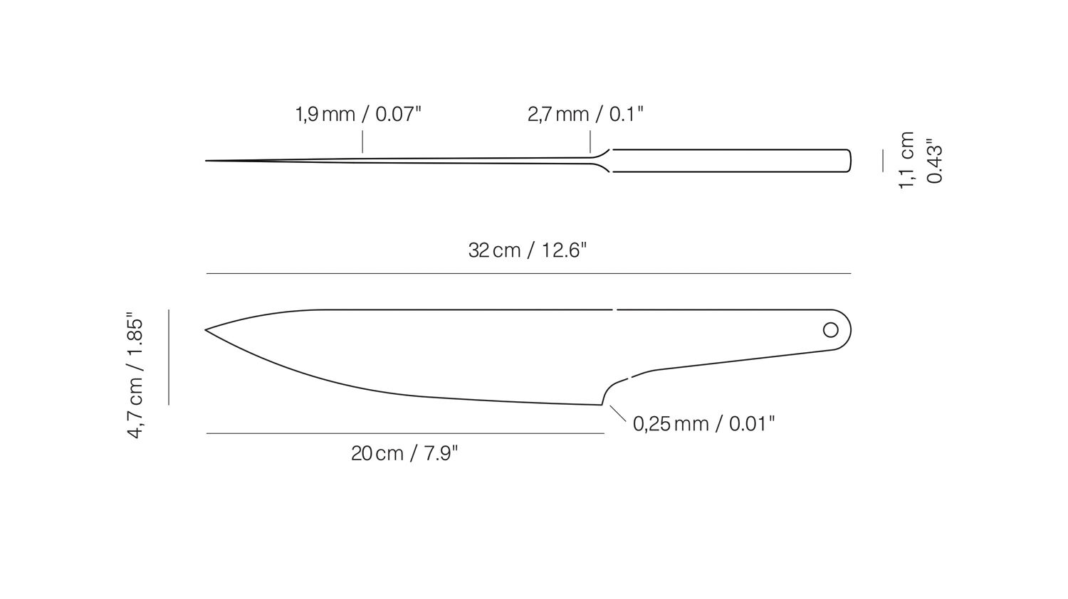 CK20 - Chefs knife - Drop Forged