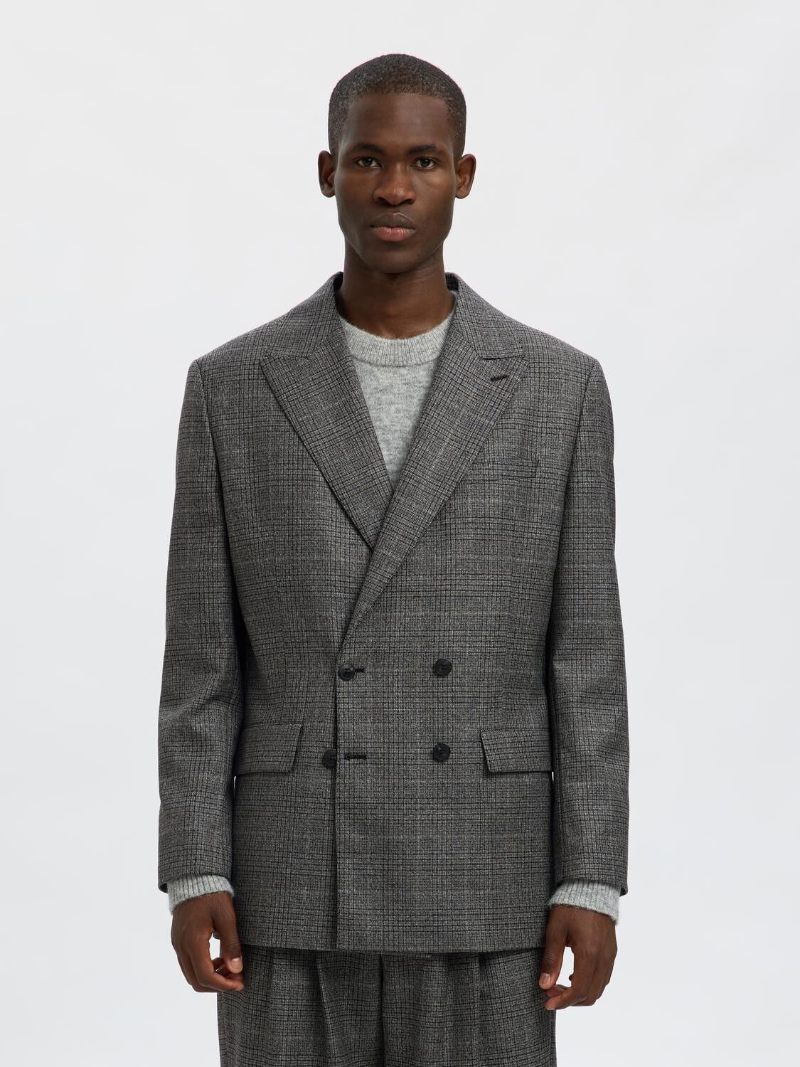 SLHRELAXED-GLEN DB WOOL BLZ