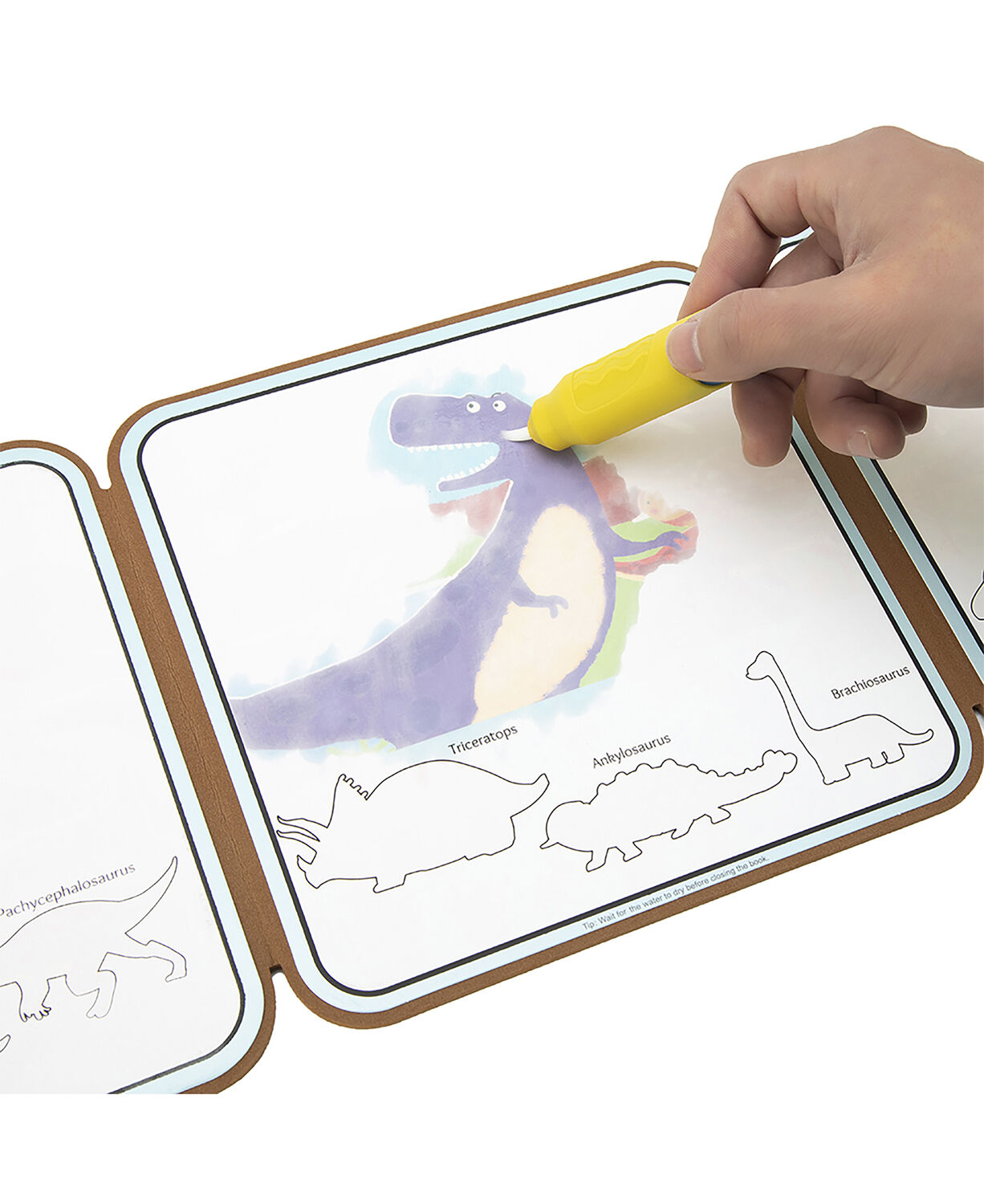 mierEdu - Mal med vand malebog - Dinosaurer