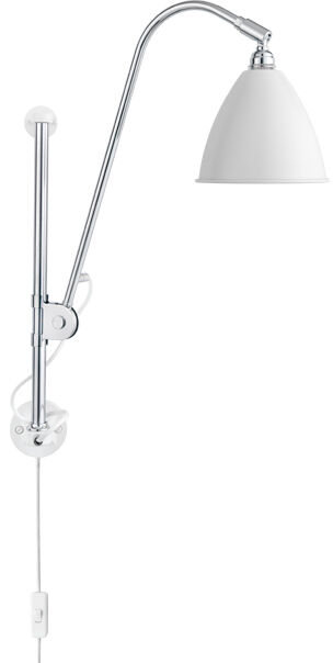 BL5 Wall Lamp - &oslash;16 (Base: Chrome, Shade: Soft White Semi Matt)