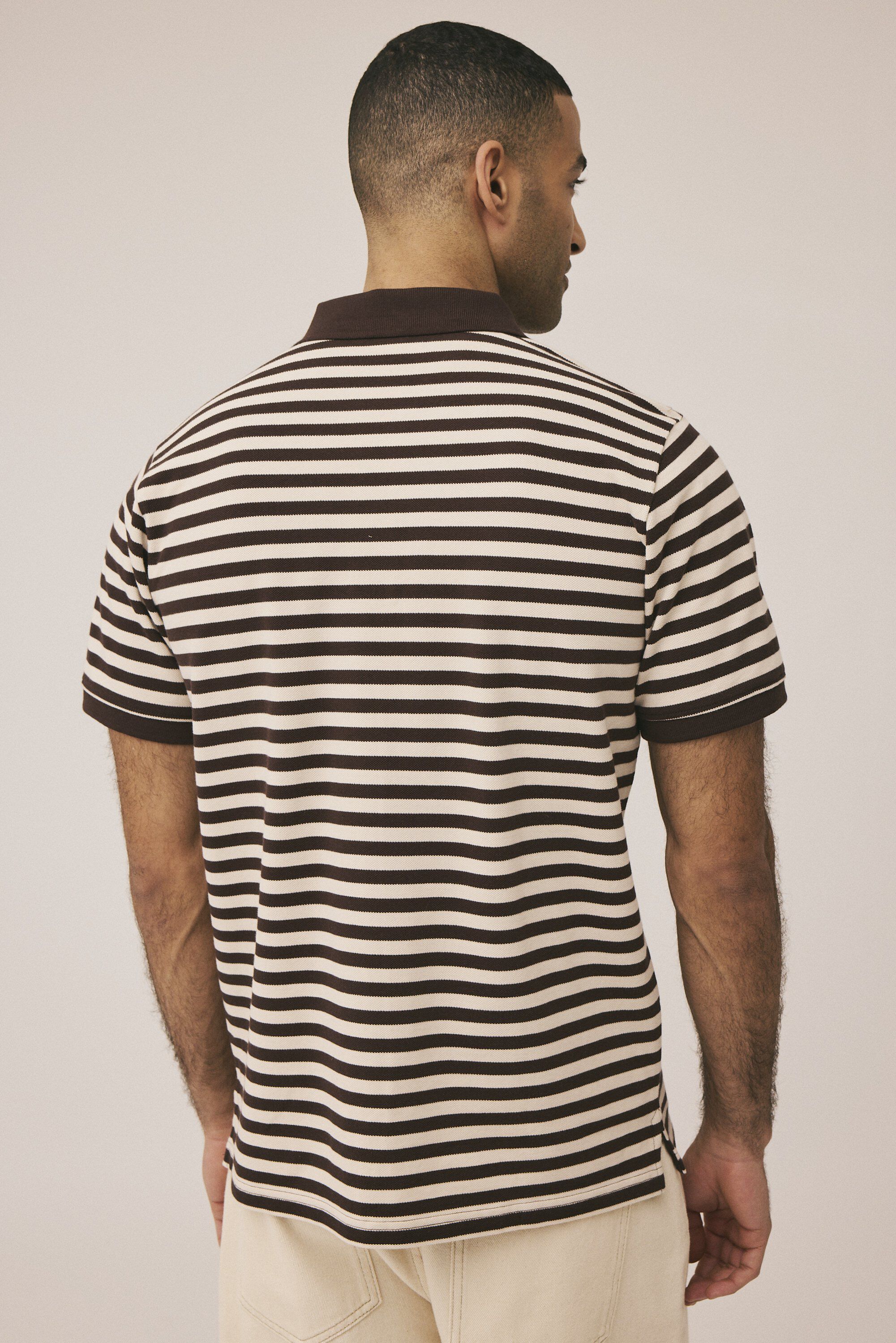 Maddox 3 stripe polo GOTS