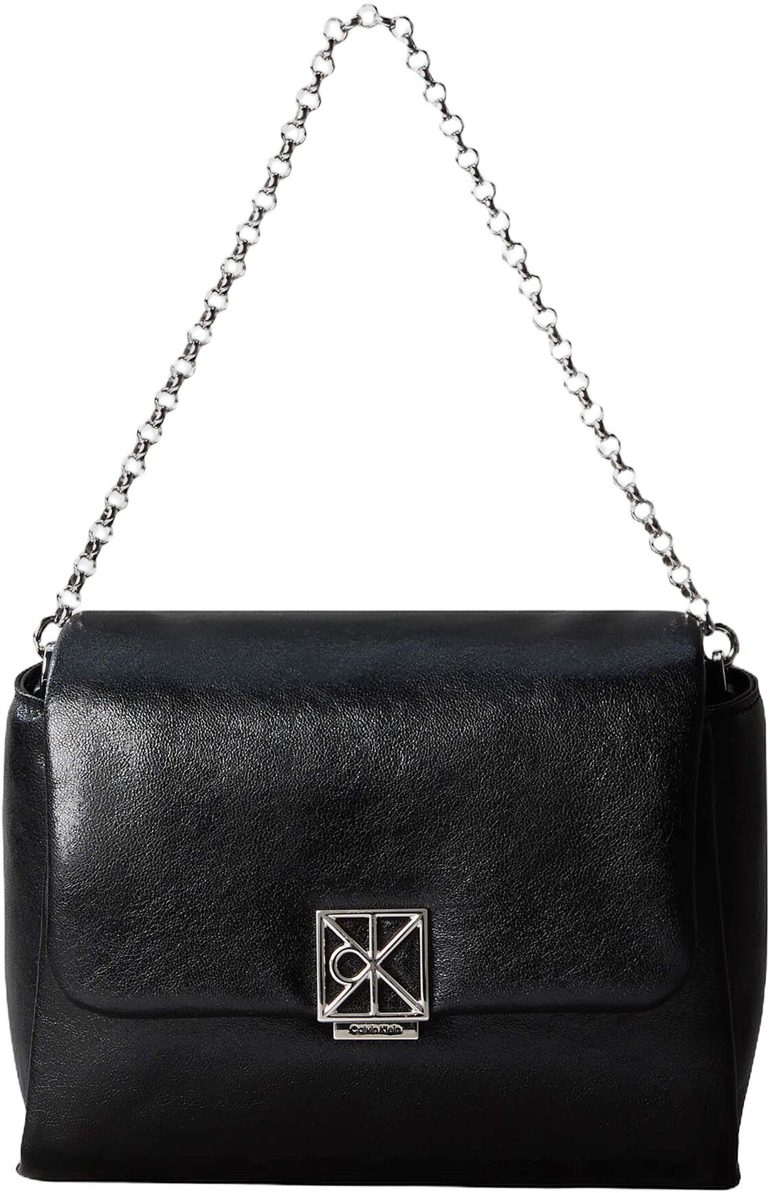 Padded Emblem Hardware Crossbody Bag