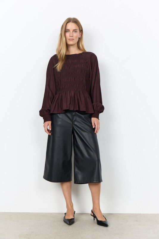 SC-JANICE 2 Bluse M&oslash;rk blomme