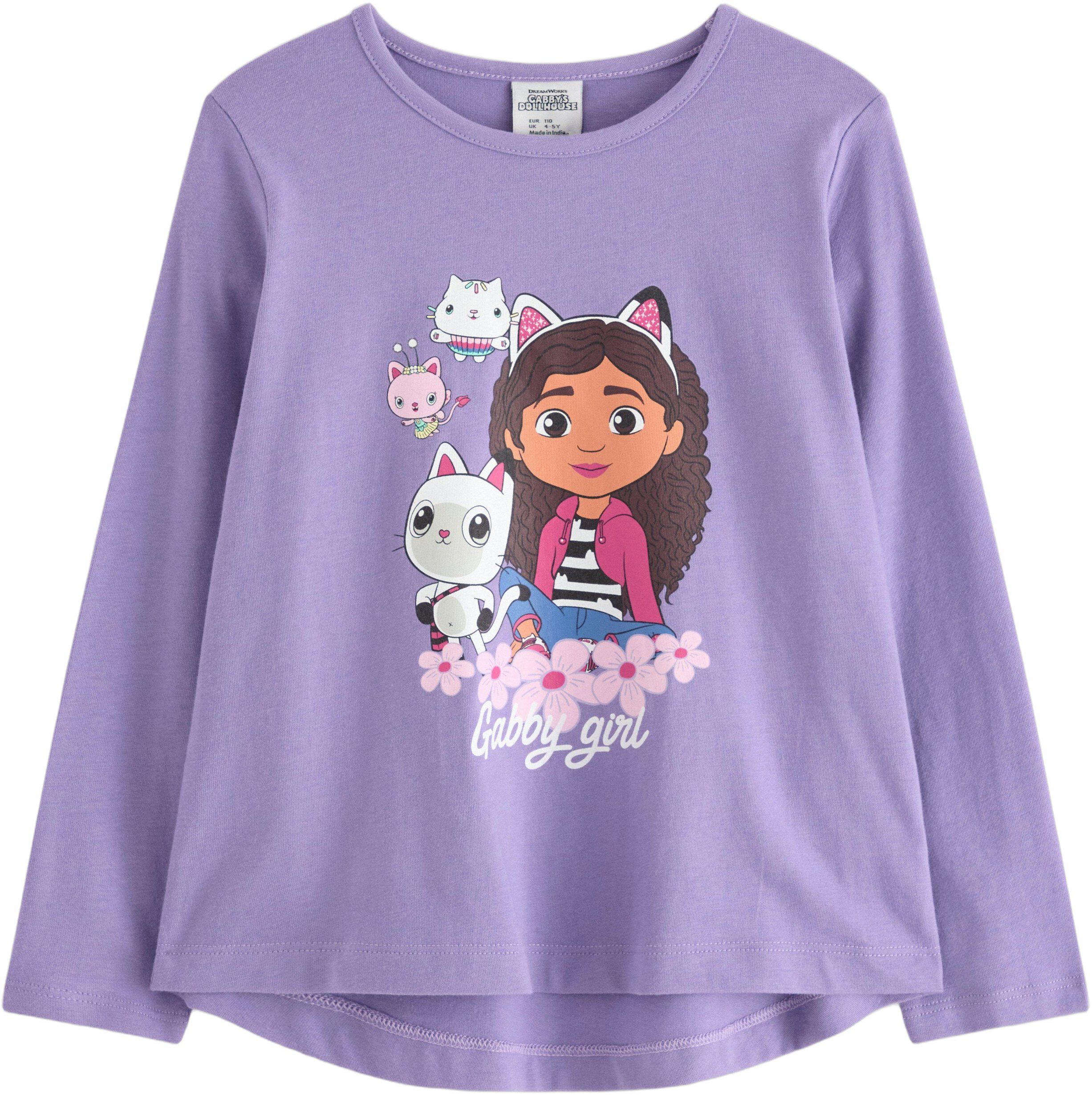 Lang&aelig;rmet top i bl&oslash;d bomuld med s