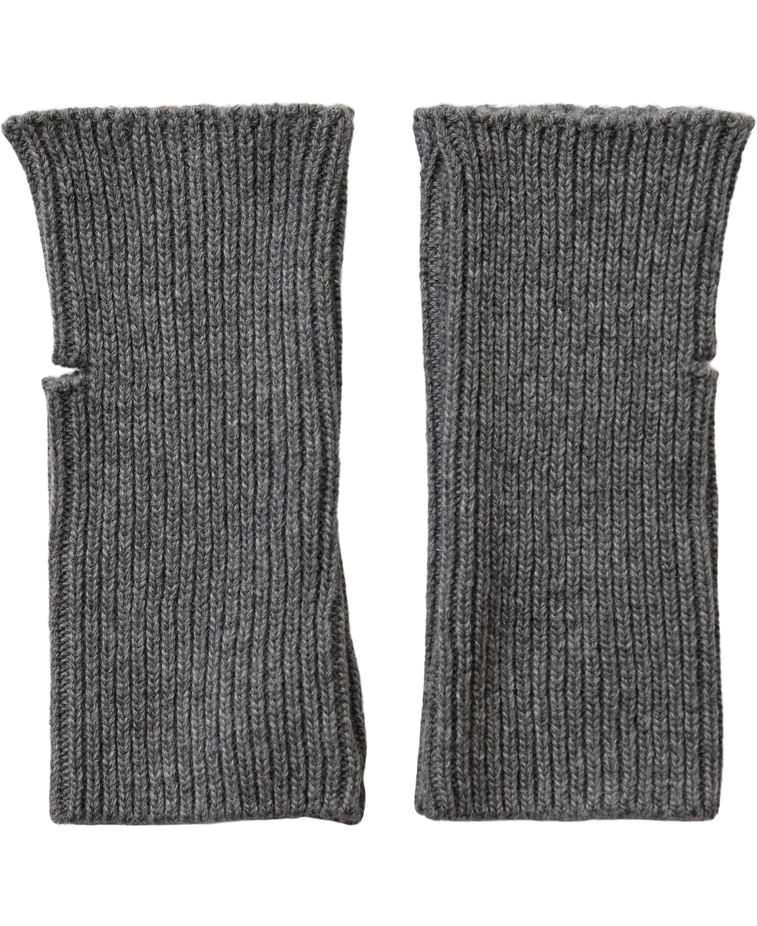 Long Fingerless Glove Light Grey