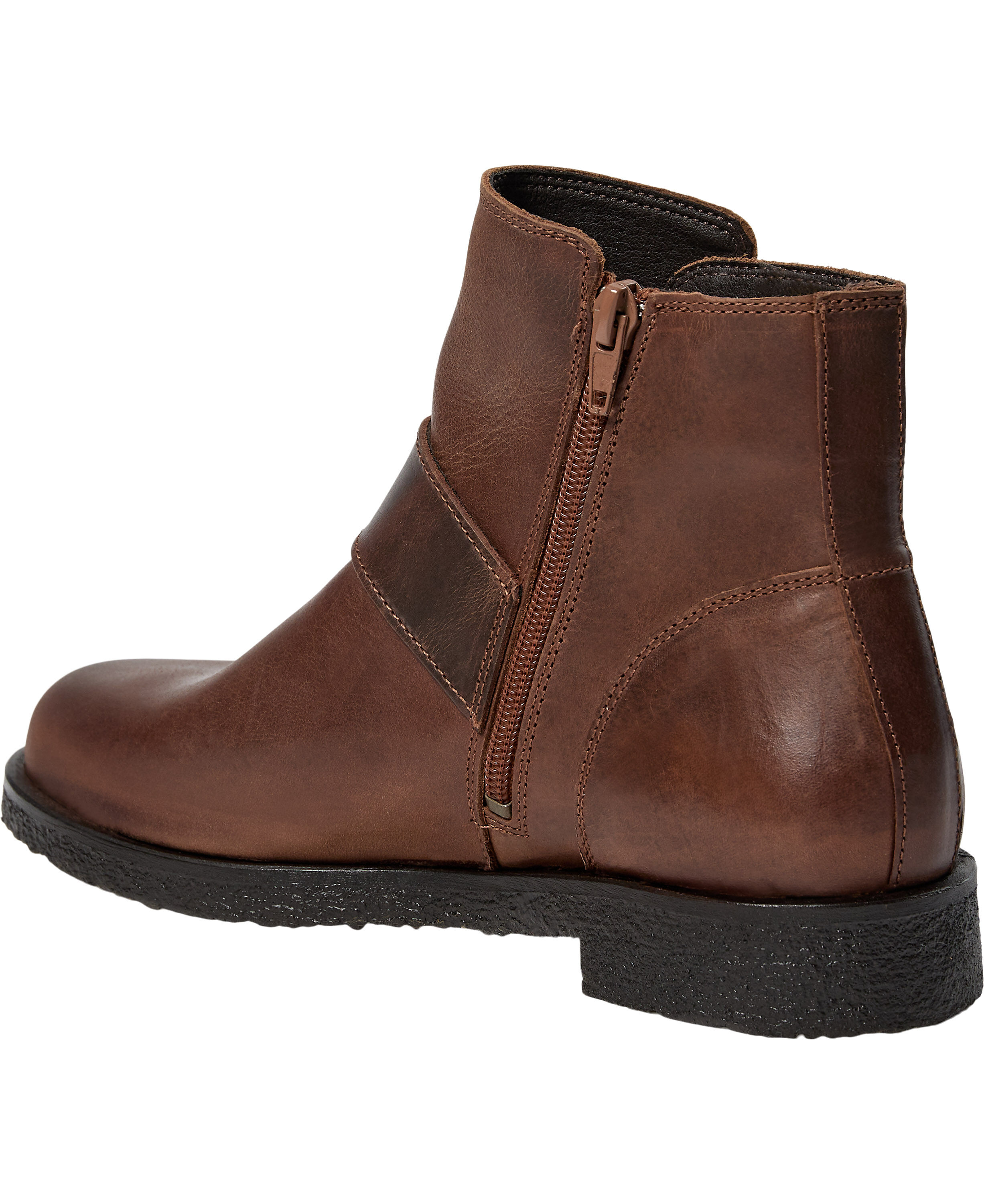 CASFREJA Low Biker Boot Pull Up Leather