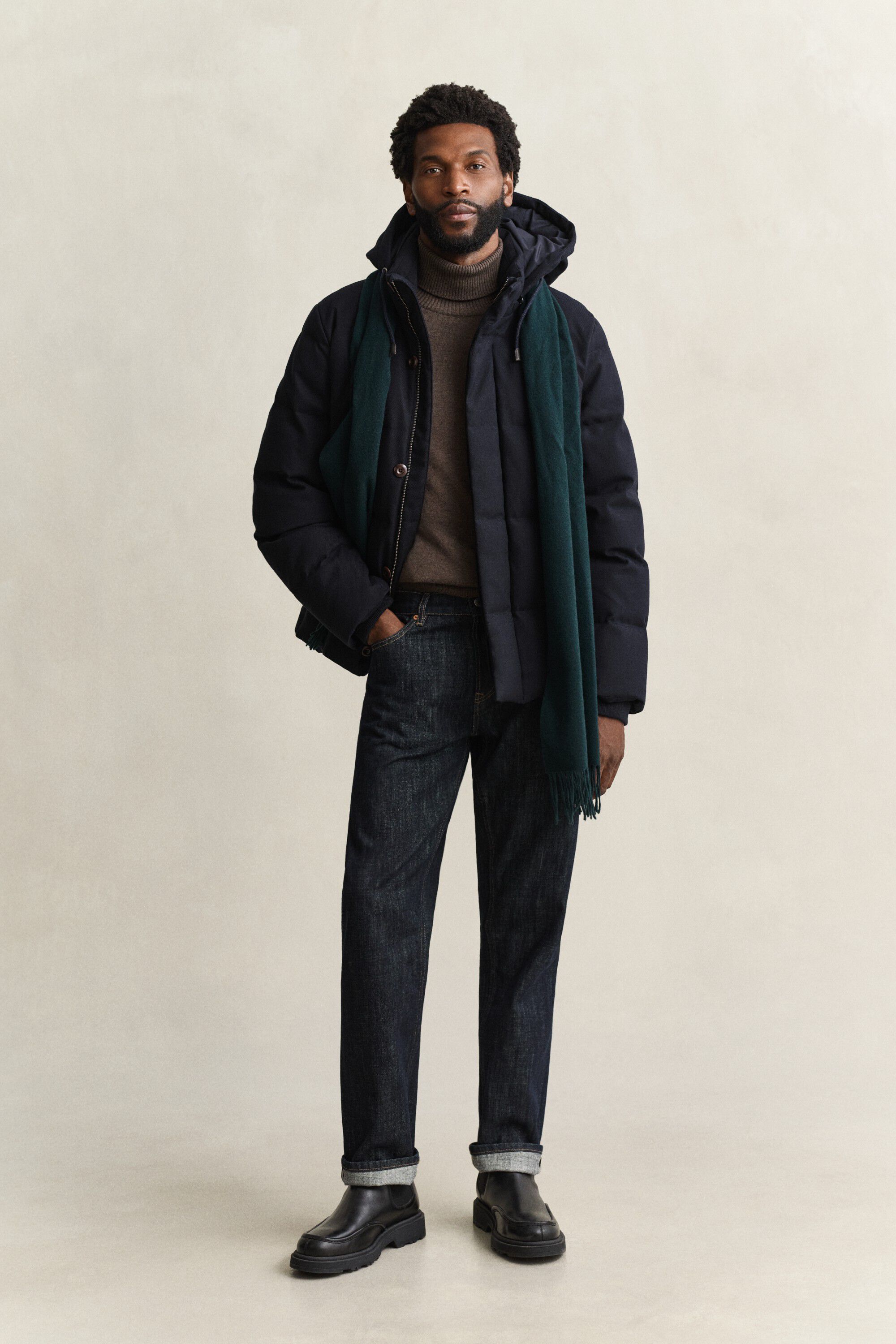 FLANNEL DOWN JACKET