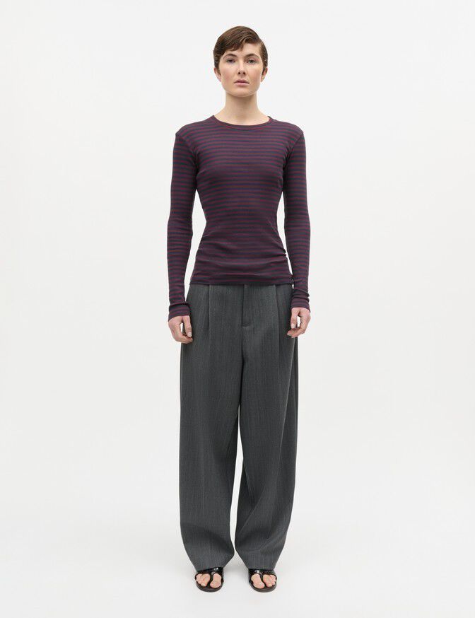 2x2 Cotton Stripe Tuba Tee LS