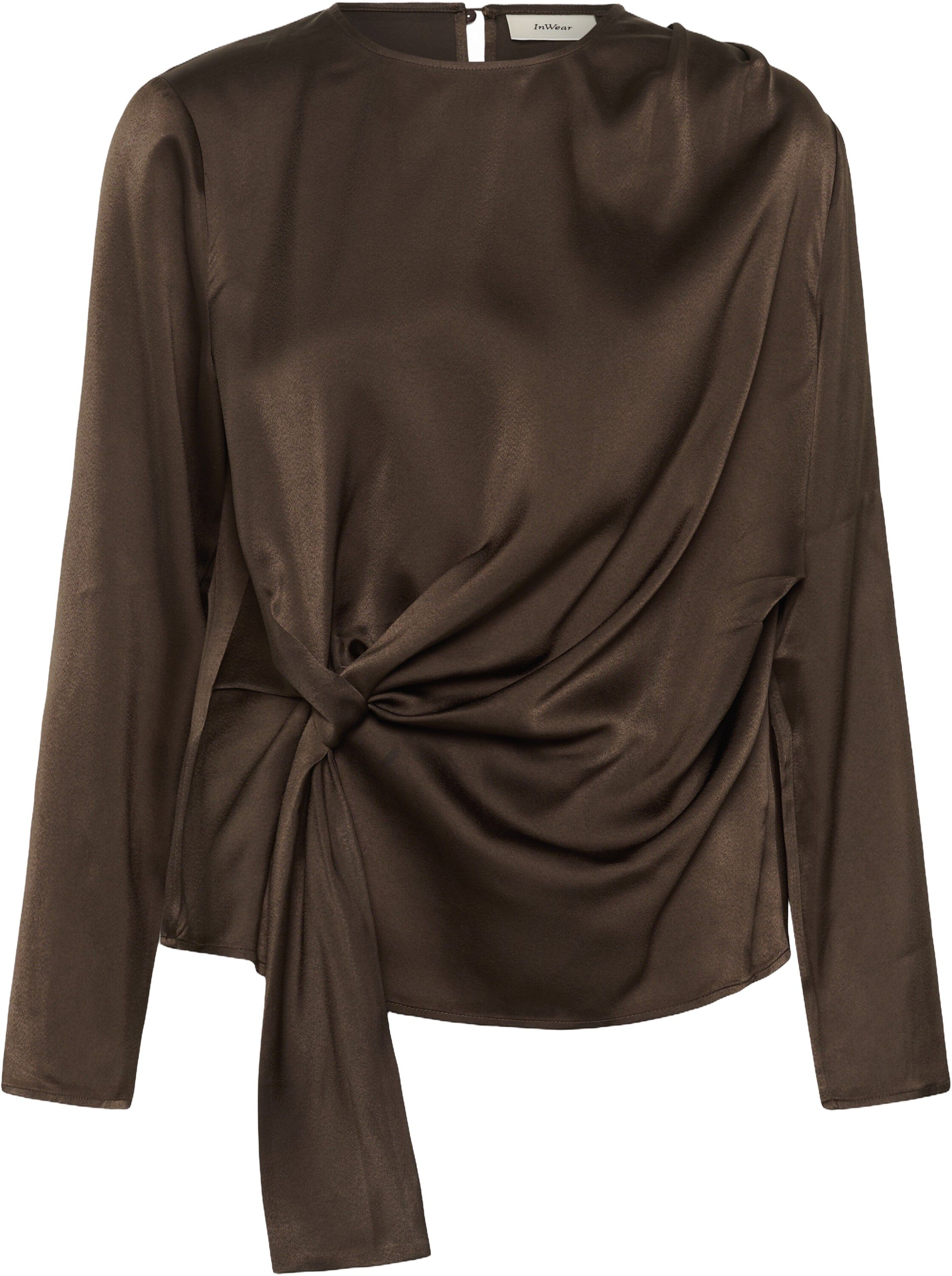 SATINEIW KNOT BLOUSE