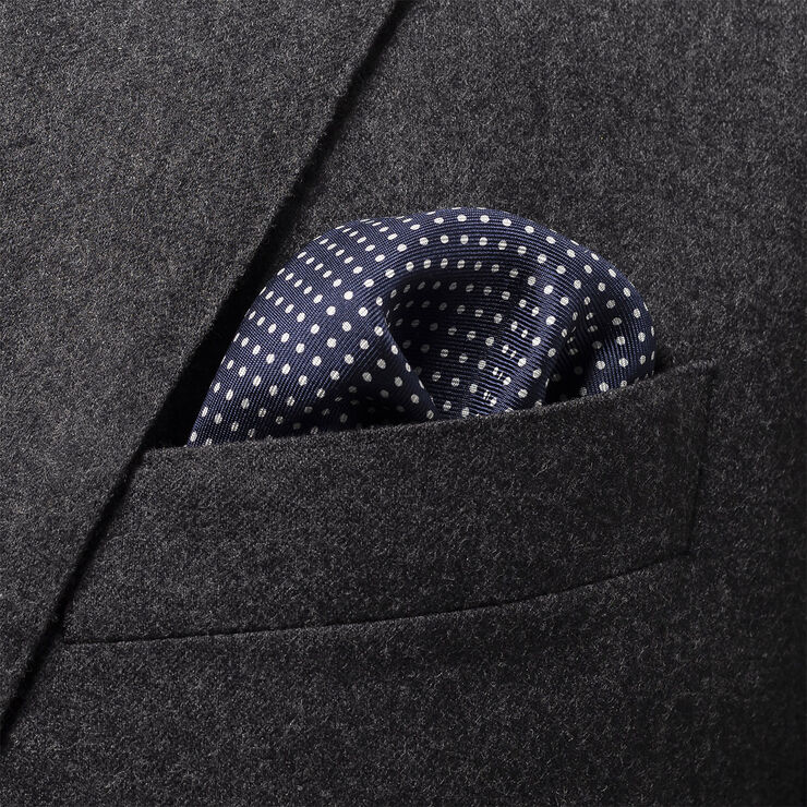 Polka Dots Silk Pocket Square