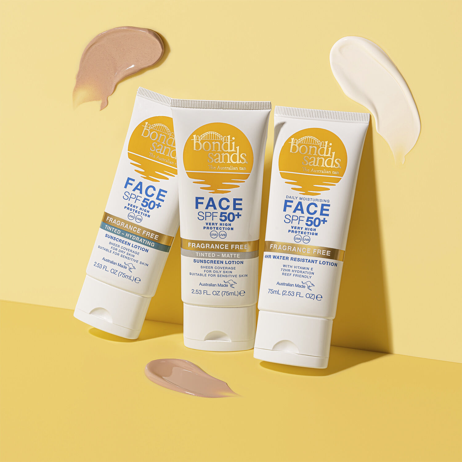 BONDI SANDS SPF 50 + Fragrance Free Tinted Face Lotion (Hydrating) 75