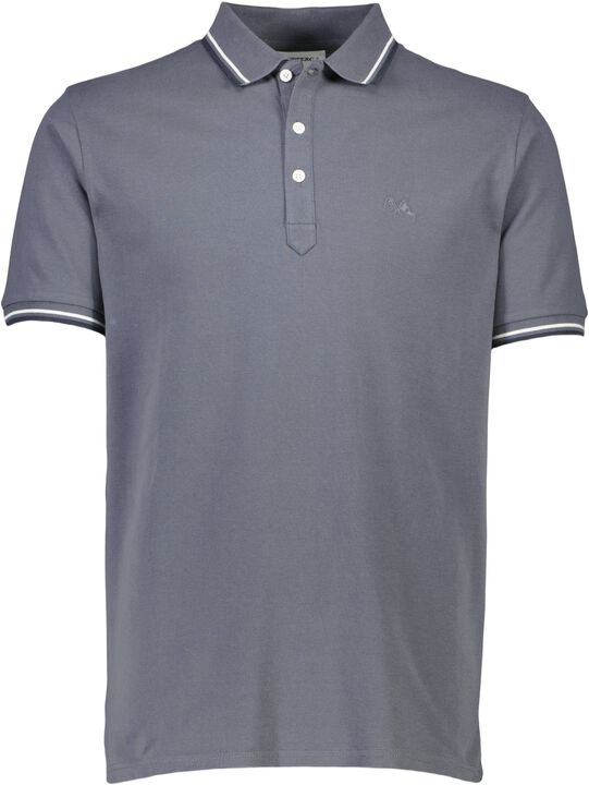 Polo shirt w. contrast piping
