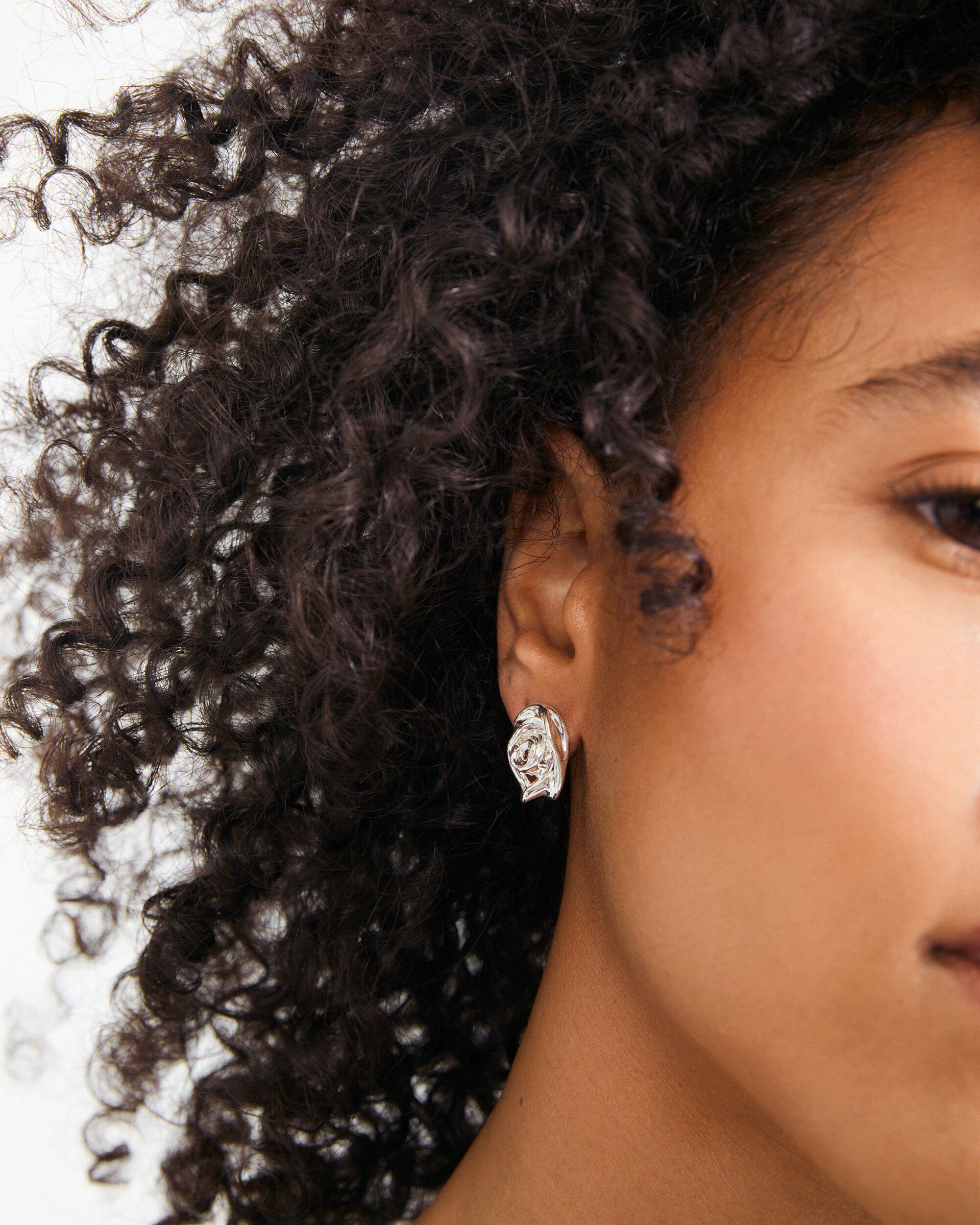 INNER earrings silver-plated