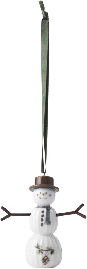 Hammersh&oslash;i Christmas Sn&oslash;mann hengende H9,5 hvit m. deko