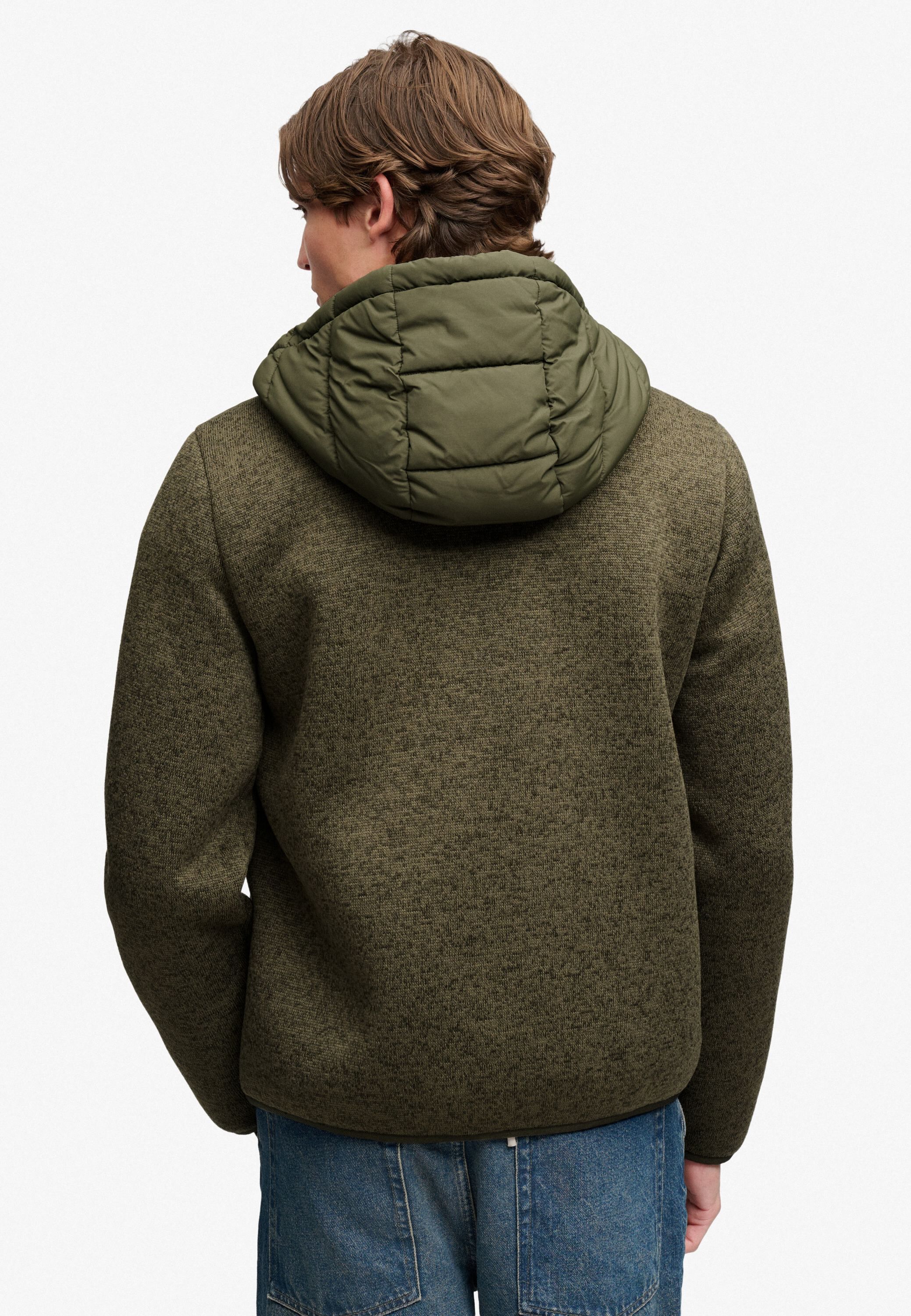 HOODED STORM KNIT HYBRID JKT