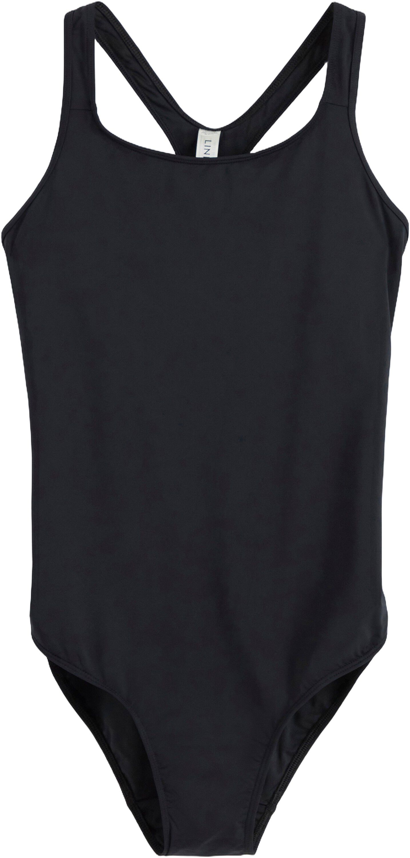 A racerback swimsuit with a stylish