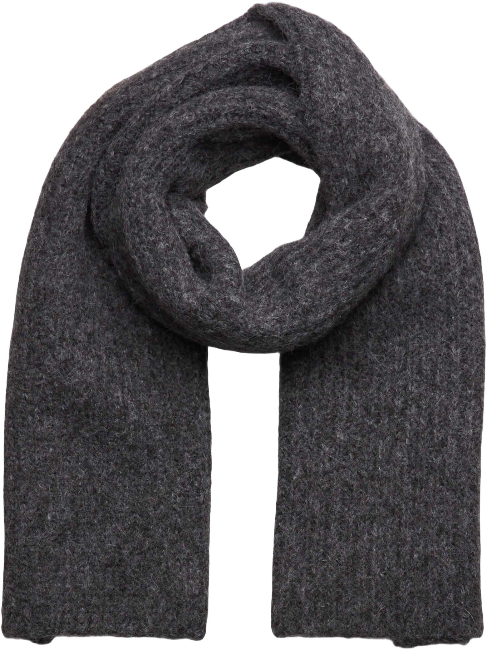 RWTulip Wool Blend Rib Knit Scarf