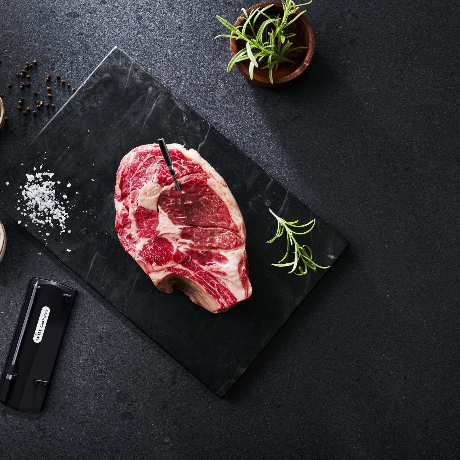 Witt CookPerfect Wireless Dual Frying thermometer Black