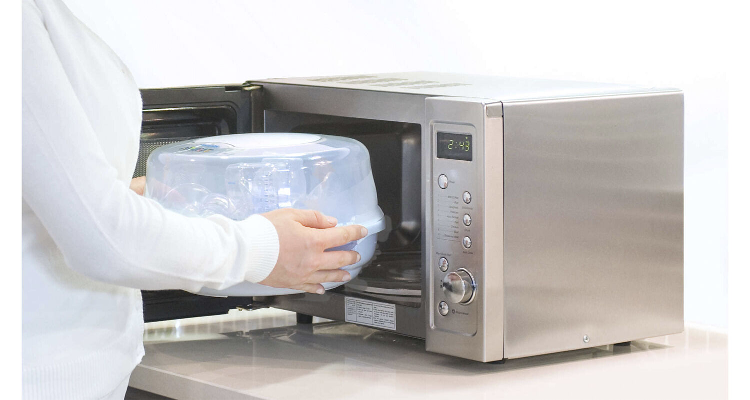 Dampsteriliseringsapparat til mikroovn