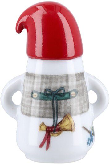 Hammersh&oslash;i Christmas Nissefar &Oslash;6 cm hvid m. deko