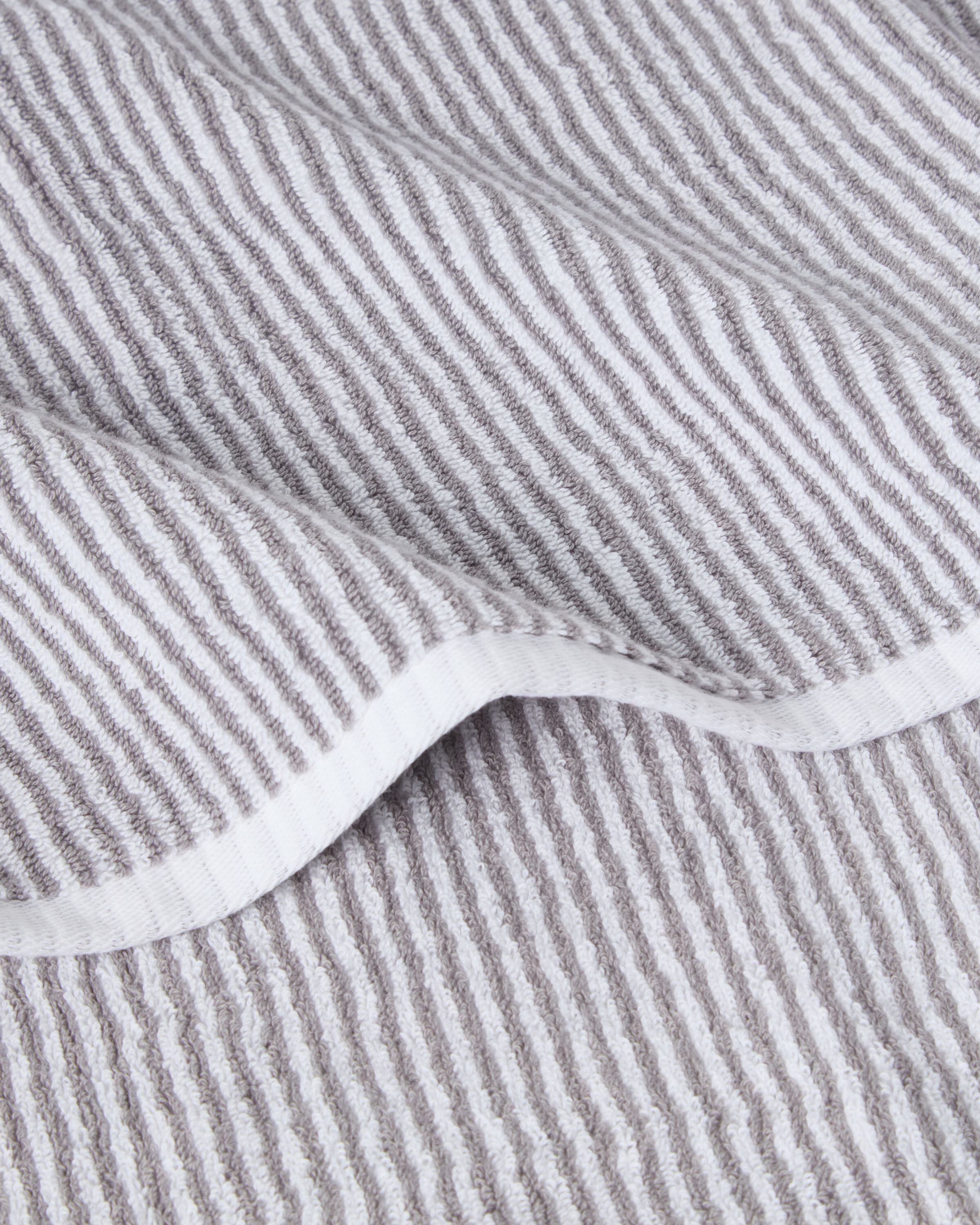 Original Towel White/Gray Striped