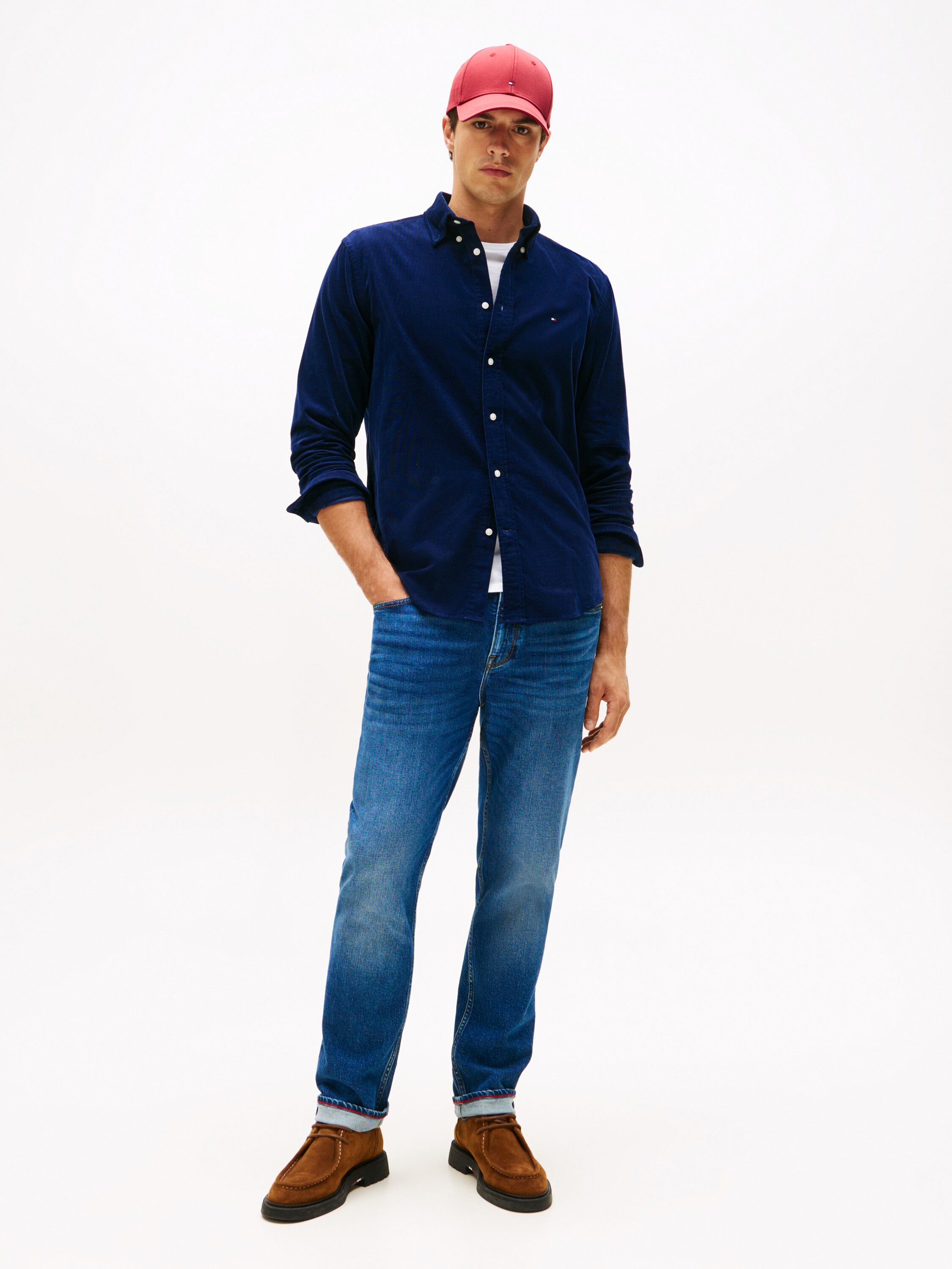 Regular Fit Fine Corduroy Shirt