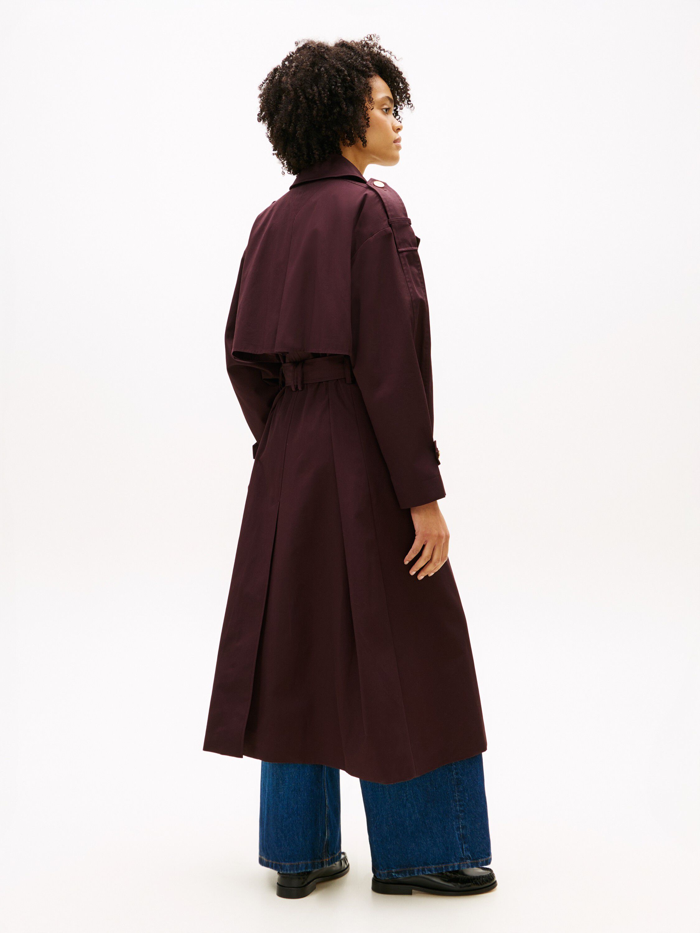OVERSIZED COTTON TRENCH COAT