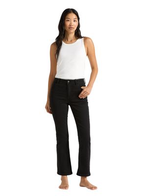 Midtaljede jeans i bomuldsdenim med